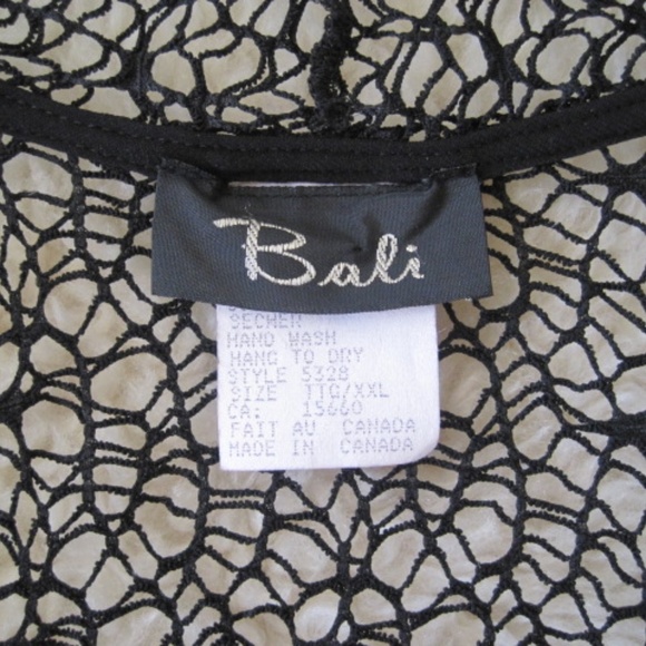 BALI Open Front Crochet Cardigan - Picture 4 of 4